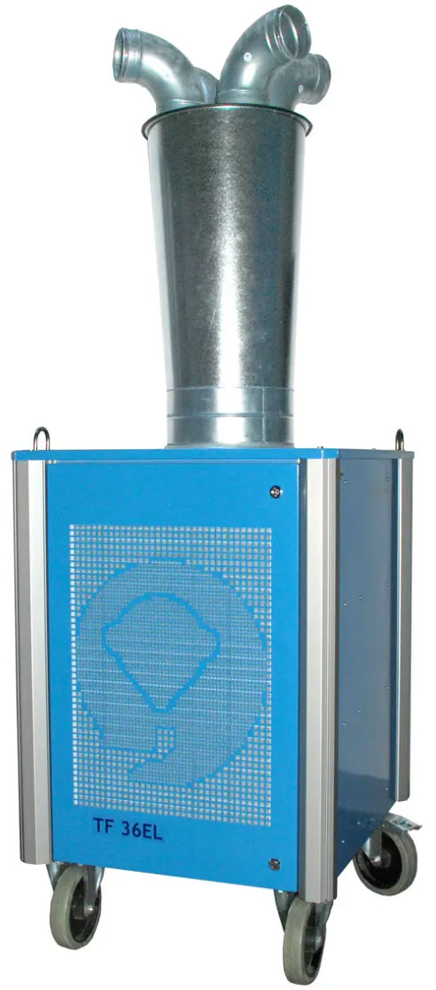 Varmeaggregat med luftfordeler 400V effekt < 40 kW Varmeaggregat med luftfordeler 400V effekt < 40 kW